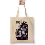 Humuts Doctor Who the Fourte 02 Uzun Saplı Açık Bej Bez Çanta