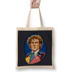 Humuts Doctor Who the Sixth Doctor Uzun Saplı Açık Bej Bez Çanta