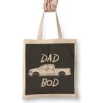 Humuts Dodge Ram Pickup Truck Dad Bod Funny Uzun Saplı Açık Bej Bez Çanta