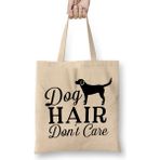 Humuts Dog Hair Dont Care Gifts For Everyone 03 Uzun Saplı Açık Bej Bez Çanta