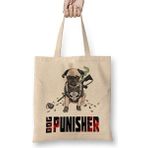 Humuts Dog Punisher Köpek Açık Bej Uzun Saplı Bez Çanta
