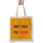 Humuts Don't Fight The Feeling Exo Açık Bej Uzun Saplı Bez Çanta