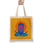 Humuts Drake Ovo Logo Açık Bej Uzun Saplı Bez Çanta