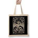 Humuts Drink Beer Hail Satan I Satanic Baphomet I Pentagram Occult Design Bez Çanta