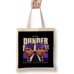 Humuts Dunder Mifflin Michael Scott the Office Uzun Saplı Açık Bej Bez Çanta