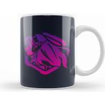 Humuts Dva Purple Artwork Overwatch Beyaz Kupa