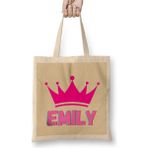 Humuts Emily-Name Personalized Custom - Vintage Retro Rainbow Style Design Gift Baby-Gift For Her Bez Kadın Günlük Çanta