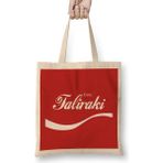 Humuts Enjoy Faliraki Coke Logo Açık Bej Uzun Saplı Bez Çanta