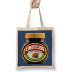 Humuts Eurovision Marmite Jar Açık Bej Uzun Saplı Bez Çanta