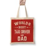 Humuts Fathers Day Worlds Best Biker And Dad Bez Uzun Saplı Açık Bej Rengi Çanta