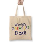 Humuts Fathers Day Worlds Best Sailor And Dad Bez Uzun Saplı Açık Bej Rengi Çanta
