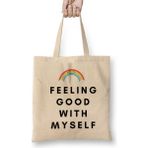 Humuts Feeling Good With Myself Bez Uzun Saplı Açık Bej Rengi Çanta