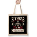 Humuts Fitness is My Mission Motivated Weightlifter Bez Çanta