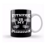 Humuts Fitness Is My Mission Motivated Weightlifting Gym Beyaz Kupa