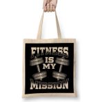 Humuts Fitness is My Mission Motivated Weightlifting Gym Bez Çanta
