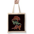 Humuts Floral Ferret Mandala Yoga Ferrets Owner Animal Lover Zoo Bez Çanta