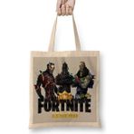 Humuts Fortnite Legends Açık Bej Uzun Saplı Bez Çanta
