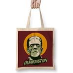 Humuts Frankenstein Açık Bej Uzun Saplı Bez Çanta