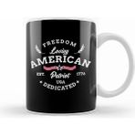 Humuts Freedom Loving American Patriot Usa Dedicated 1776 Kupa Bardak