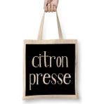 Humuts French Slogan Citron Presse Bez Kadın Günlük Çanta