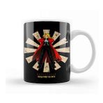 Humuts Full Metal Alchemist Edward Elric Retro Japanese Beyaz Porselen Kupa Bardak