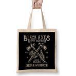 Humuts Fun Cool Vintage Native American Black Axes Bez Çanta