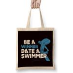 Humuts Funny Be Winner Date Swimmer Swimming Pool Athlete Coach Bez Çanta
