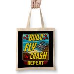 Humuts Funny Build Fly Crash Repeat Drone Pilot Droning Bez Çanta