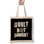 Humuts Funny Built Not Bought Weightlifting Gym Bez Çanta