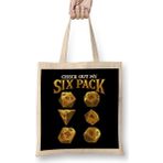 Humuts Funny Check Out My Six Pack Dice Pun Bez Çanta