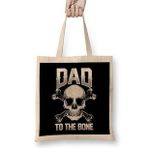 Humuts Funny Dad To The Bone Pun Father's Dad Jokes Bez Kadın Günlük Çanta