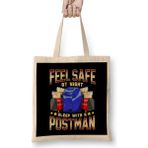 Humuts Funny Feel Safe at Night Sleep with a Postman Pun Bez Çanta