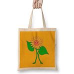 Humuts Funny Gift Smile Of a Rose Artwork Uzun Saplı Bez Çanta
