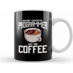 Humuts Funny Instant Computer Programmer Just Add Coffee Beyaz Kupa