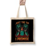 Humuts Funny Just The Tip I Promise Tattoo Artist Ink Pun Bez Çanta
