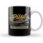 Humuts Funny Pilot In Training Please Wait Airplane Pilot Kupa Bardak
