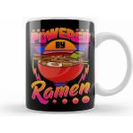 Humuts Funny Powered By Ramen Cute Anime Kawaii Gamer Kupa Bardak
