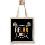 Humuts Funny Relax Bro Funny Lacrosse Pun Lax Player Bez Çanta