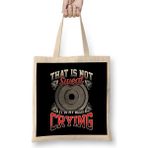 Humuts Funny That Is Not Sweat It Is My Body Crying Gym Uzun Saplı Bez Çanta