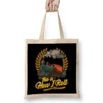 Humuts Funny This Is How I Roll Train Pun Model Train Pun Uzun Saplı Bez Çanta