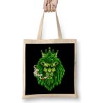 Humuts Funny Weed Marijuana Cannabis Kush Pot Green Lion Smoking Stoner Bez Çanta