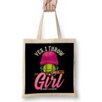 Humuts Funny Yes, I Throw Like A Girl Want A Lesson Bez Çanta