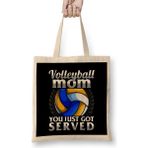 Humuts Funny You Just Got Served Volleyball Mom Serve Pun Bez Çanta