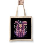 Humuts Galactic Celestial Princess Manga Anime Girl Goth Bez Uzun Saplı Açık Bej Rengi Çanta