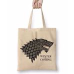 Humuts Game of Thrones Winter is Coming Uzun Saplı Kadın Bez Çanta
