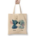 Humuts Gaming Fizz And Stitch What's Up Açık Bej Uzun Saplı Bez Çanta