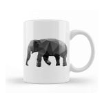 Humuts Geometric Animal Female Elephant Kupa Bardak