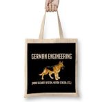 Humuts German Shepherd Engineering Home Security System Uzun Saplı Kadın Bez Çanta