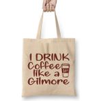 Humuts Gilmore Girls Drink Coffee Like A Gilmore Luke's Coffee T Gilmore Girls Fan Gift Brown Bez Çanta