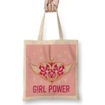 Humuts Girl Power Magical Girl Brooch Bez Uzun Saplı Açık Bej Rengi Çanta